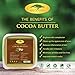 (32 oz) Bulk Raw Cocoa Butter with RECIPE EBOOK - Perfect for All Your DIY Home Recipes Like Soap Making, Lotion, Shampoo, Lip Balm & Hand Cream - Unrefined Organic Cacao Butter Good for Stretch Marks