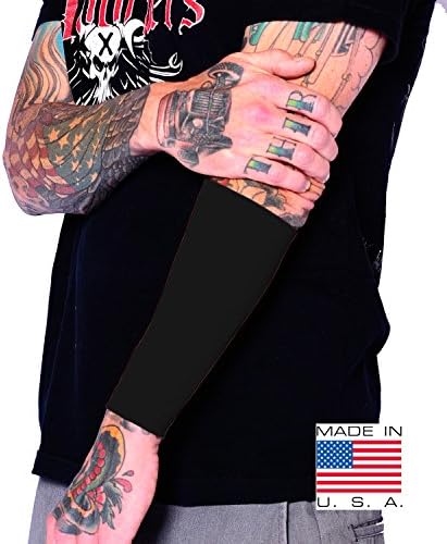 Tat2X Men's Ink Armor Forearm 9" Tattoo Cover Up Sleeve (single forearm tattoo cover up sleeve)