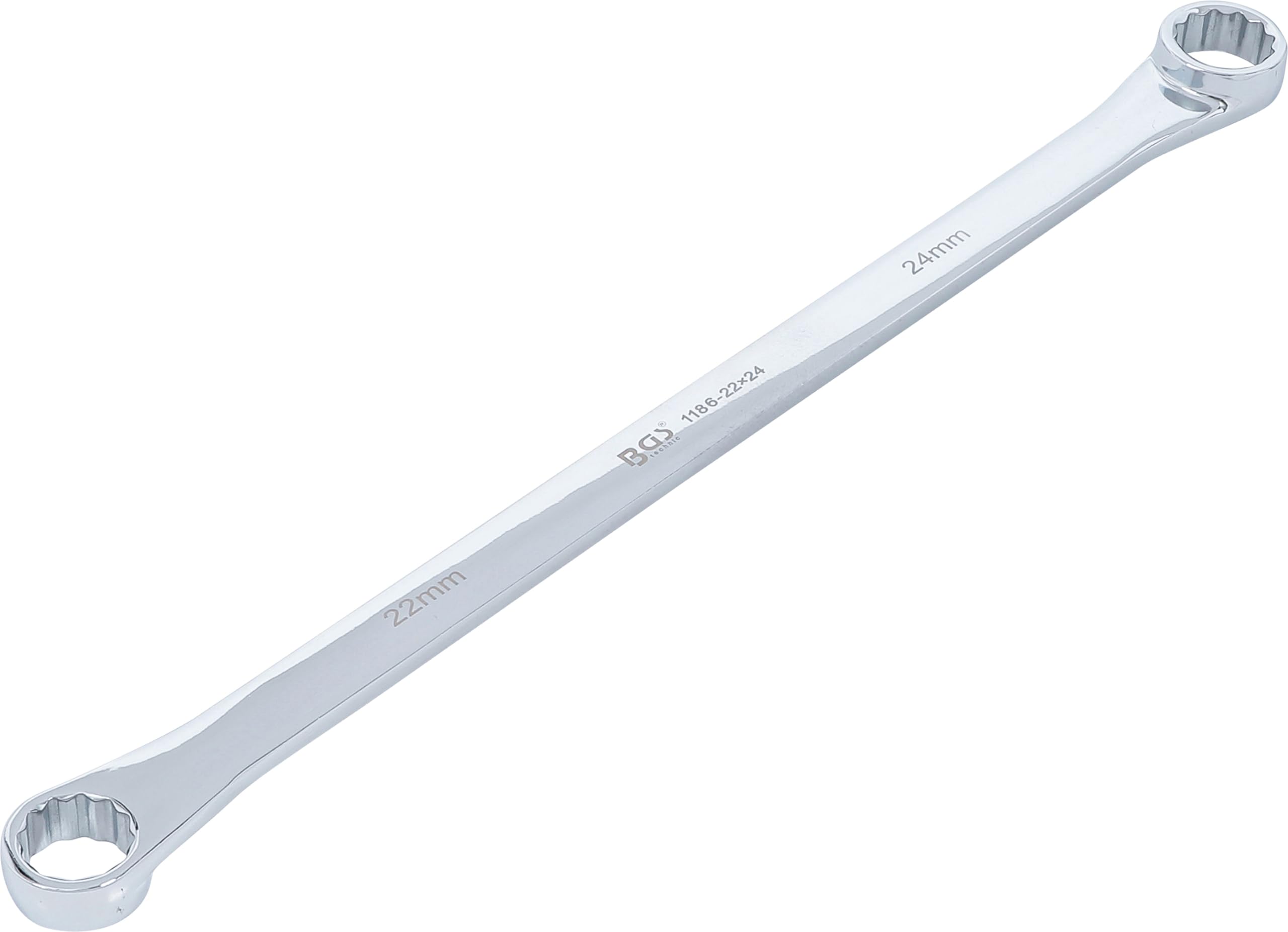 BGS 1186-22x24 | Double Ring Spanner | extra long | 22 x 24 mm