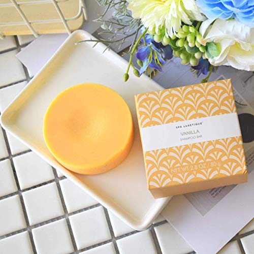 Spa Luxetique Natural Solid Shampoo Bar Soap Bar Gift Set, Layer Bubble