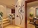 3D Potted Plant Wall Murals for Living Room Bedroom Sofa Backdrop Tv Wall Background, Originality Stickers Gift, DIY Wall Decal Wall Decor Wall Decorations (Red, Large)