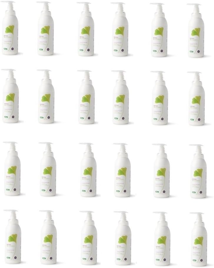 Derbe – Natural Shampoo 24 Packs Of 600 ml, for the whole family, Hydrating and Polish, with Ginko Biloba and capelvenere.