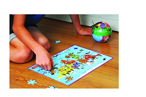The Purple Cow World Map Jigsaw Puzzle 100 Pcs