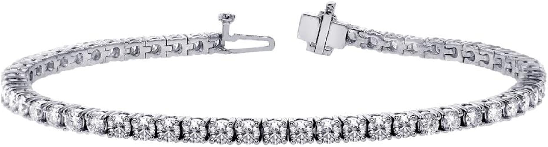 VIP Jewelry Art White Gold Women's Diamond Tennis Bracelet TB013VIP
