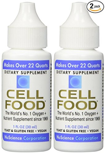 CellFood Liquid Minerals, Enzymes, Amino Acids, Electrolytes(1 fl.oz) (Pack of 2)