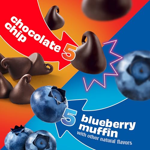 KIND KIDS SCHOOL FRIENDLY BLUEBERRY MUFFIN AND CHOCOLATE CHIP OAT BARS VARIETY PACK, TREE NUT AND PEANUT FREE, GLUTEN FREE, MADE WITH WHOLE GRAIN OATS, 5G PROTEIN, 10 COUNT