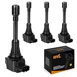 QYL 4Pcs Ignition Coils Pack Replacement for Nissan Altima Cube Sentra Rogue Select NV200 Pathfinder 1.8L 2.0L 2.5L/Infiniti FX50 M56 QX60 2.5L 5.0L 5.6L#C1696 UF549 5C1753