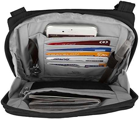 Travelon Anti-Theft Classic Light Mini Crossbody Bag, Black 4 Travelon Anti-Theft Classic Light Mini Crossbody Bag, Black