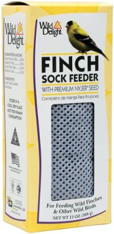 Wild Delight 383010 Prefilled Finch Sock Feeder, 13-Ounce, Natural