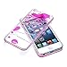 Appbox 3326874 Flowing Liquid Swimming Magic Maze Transparent Case for Iphone 5/ 5s - Rose