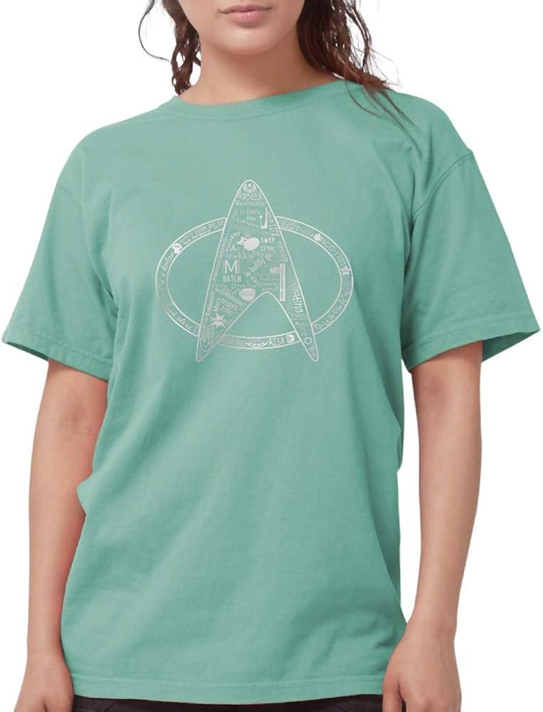CafePress Star Trek Hand Written Womens Comfort Colors Shirt