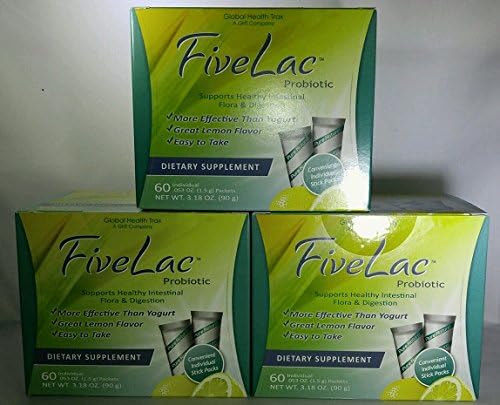 Fivelac Probiotic Bonus 3 Pack 180 Pkts