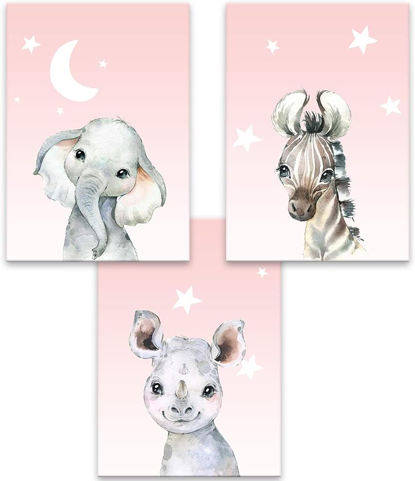 pink elephant nursery decor