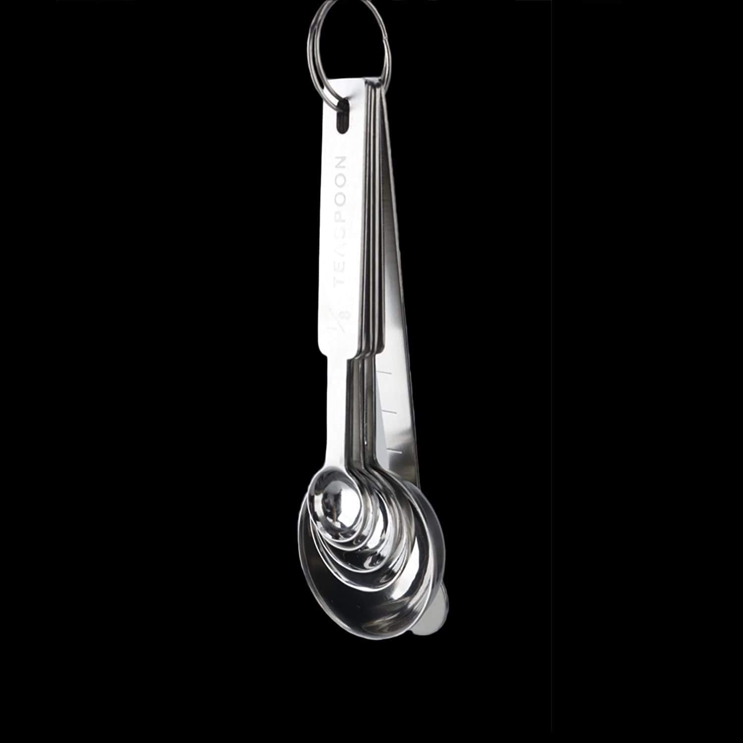 Yizish Stainless Steel Measuring Cups and Spoons with Measuring Ruler - Image 4