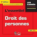 l'essentiel du droit des personnes (édition 2015-2016) by 