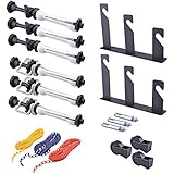 Neewer Photography 3 Roller Wall Mounting Manual Background Support System, including Two(2) Tri-fold hooks, Six(6) Expand bars, Three(3) Chains