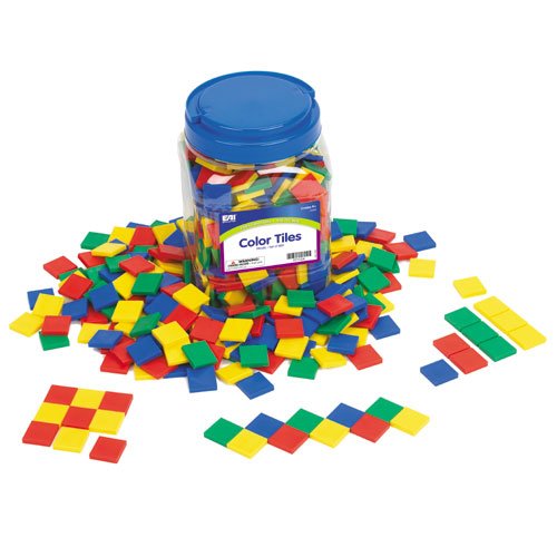 EAI Education Color Tiles: Plastic - Set of 400