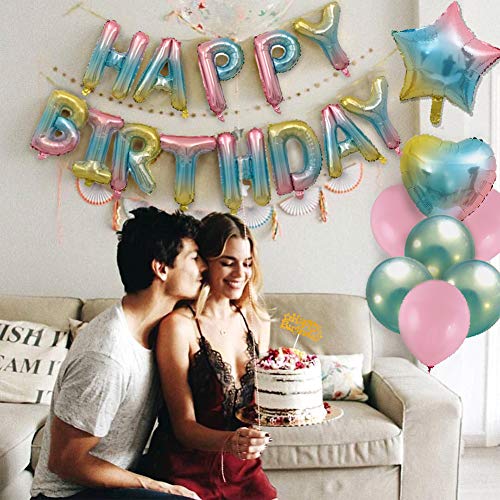 40th-Birthday-Decorations-Gradient-Happy-Birthday-Balloons-Banner-Pink-Blue-Latex-Balloons-Star-Balloons-Rainbow-Birthday-Party-Supplies-40th