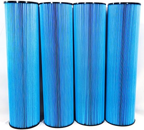 Excel Filters XLS-718 EZ Clean Antibacterial 4PACK- Compatible with PENTAIR 420 Pool Cartridge Replaces, Pleatco PCC105, Unicel C7471, Filbur FC1977