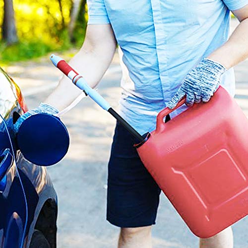 Vila Liquid Transfer Pump, Must have for Generators, Snowblowers, Campers, and Emergencies, Batteries not included, Red Color, 1 pc