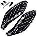 Black Upper Fairing Side Wing Windshield Air Deflectors Fairing for Harley Touring FLHX FLHT FLHX 1996-2013