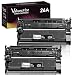 ValueColor Compatible Toner Cartridge Replacement for HP 26A CF226A Used in Laserjet Pro M402dn M402n M402d M402dw M402dne 402dn Laserjet Pro MFP M426dw M426dn M426fdw M426fdn 426 Printer (2 Black)
