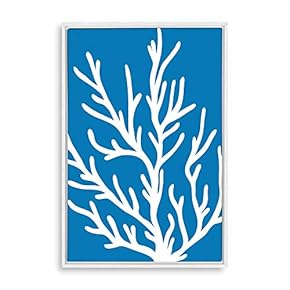 Framed Canvas Wall Art for Living Room, Bedroom Coral Theme Canvas Prints for Home Decoration Ready to Hang - 16x24 inches