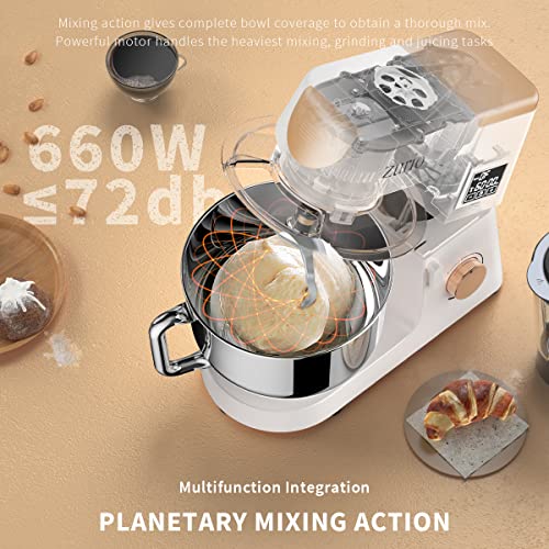 Stand Mixer, [2022 Ver] Updated Fermentation Dough Mixer 6+F, 5IN1 Multifunctional Household