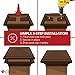 4x4 Brown Pyramid Post Cap Most Common fits (3.5