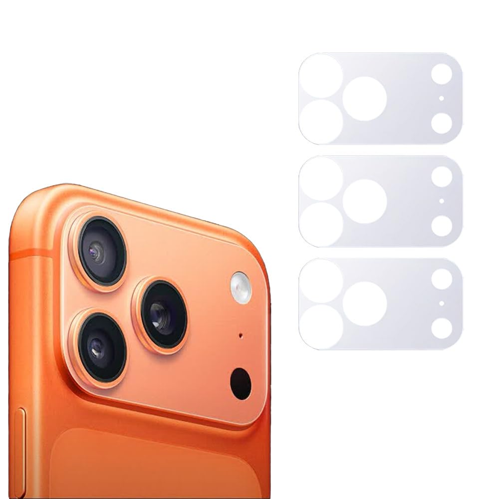 Yefainyu 3 PCS Matte Hollow Lens Films Protective Film for iPhone 17 Pro