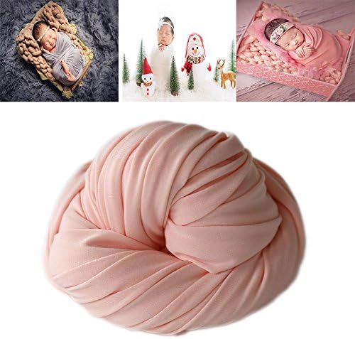 YueYang Long Ripple Wrap Photography Prop Stretch Cheesecloth Wraps Photo Blanket Props for Newborn Baby