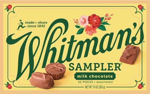 WHITMAN’S SAMPLER MOTHER’S DAY MILK CHOCOLATES GIFT BOX, 10 OUNCE (22 PIECES)
