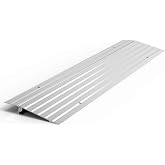 EZ-ACCESS Transitions Modular Entry Ramp, Self Supporting, Aluminum, 1 in | For Home Steps, Door Thresholds, and Sliding Doors, Adjustable Modular Transitions, Walker and Wheelchair Access, 1&rdquo; Rise
