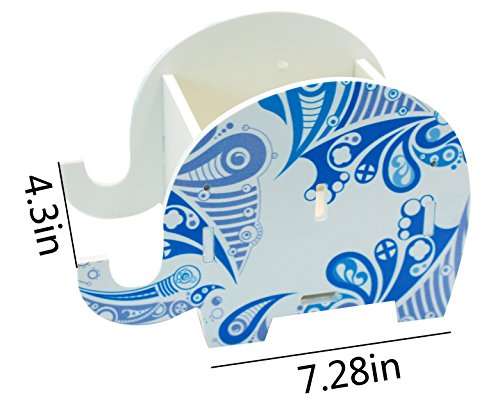 Cute Elephant Pen Pencil Comestic Stationery Holder Cell Phone Stand Multifunctional Storage Box Business Card