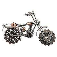 BPFQAH Creative Iron Motorcycle Model Motorcycle Modern Ornaments Personalized Birthday Present for Boyfriend Photography Props,L