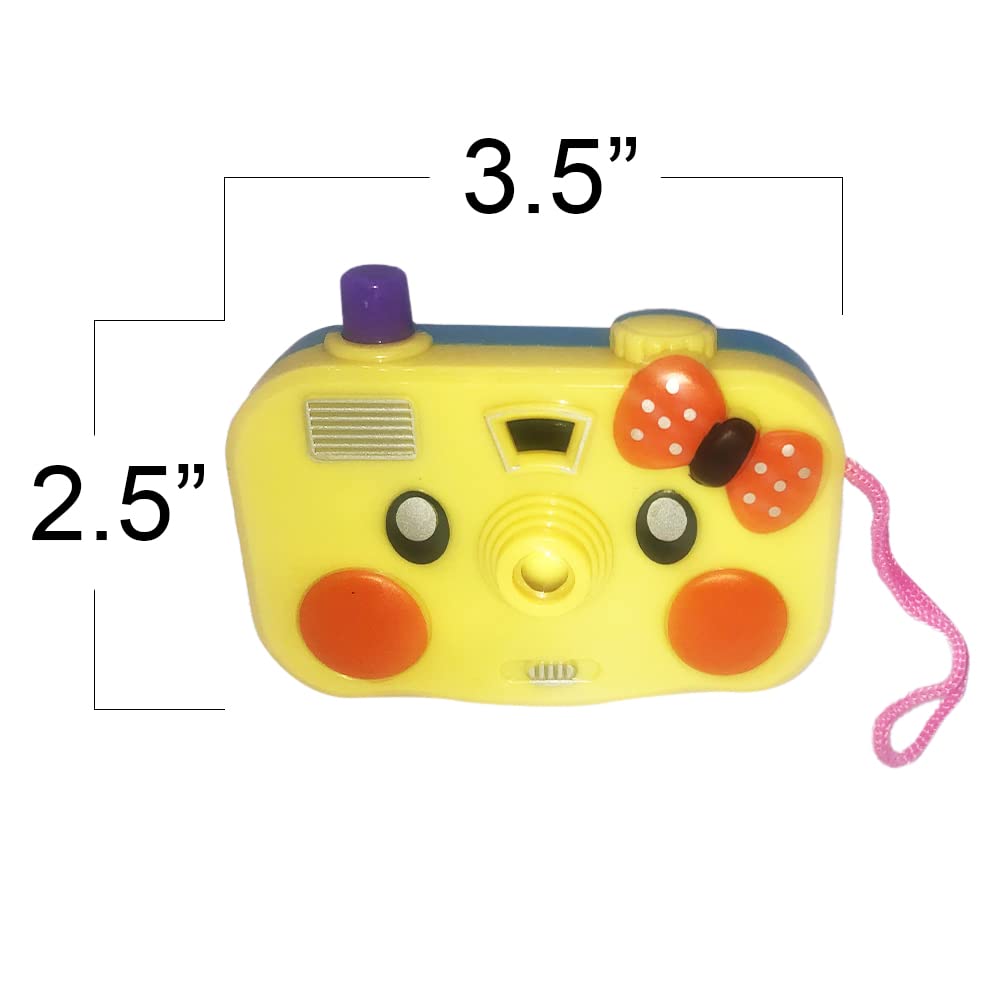 ArtCreativity 12Pcs Kids Toy Camera Projector with Images in Viewfinder - Battery Operated Toddler Camera for Kids with Wild Animal Slides, Kids Birthday Party Favor, Safari Party Favors