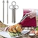 304 Stainless Steel Seasoning Meat Injector Kit with 2-oz Large Capacity Barrel + 3 Needles + 4 Spare O-rings Professional Marinade for Beef Chicken Turkey