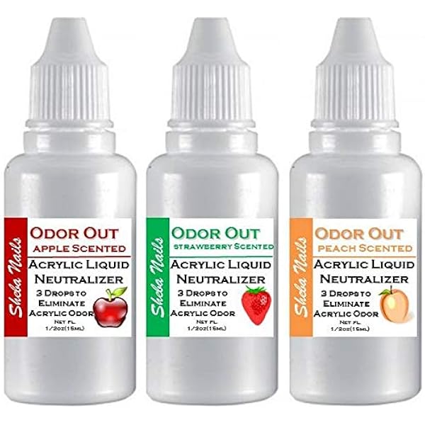 Amazon Com Sheba Nails Odor Out Acrylic Liquid Nuetralizer Fruity Scents Trio 1 2oz 15ml Each Strawberry Apple And Peach Scents Beauty Personal Care Amazon Com Sheba Nails Odor Out Acrylic Liquid Nuetralizer Fruity Scents Trio 1 2oz 15ml Each Strawberry Apple And Peach Scents Beauty Personal Care