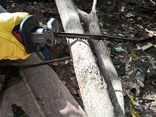 9-Inch Wood Pruning Reciprocating Saw Blades, MRCGTCE 5-TPI HCS Big Teeth Sawzall Pruning Blades, Fast Straight Clean Wood Cutting And Pruning Blades for Reciprocating Saw(5 Pack)