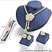 weel Wedding Flower Crystal Necklace Earring Ear Studs Bracelet Ring Jewelry Set