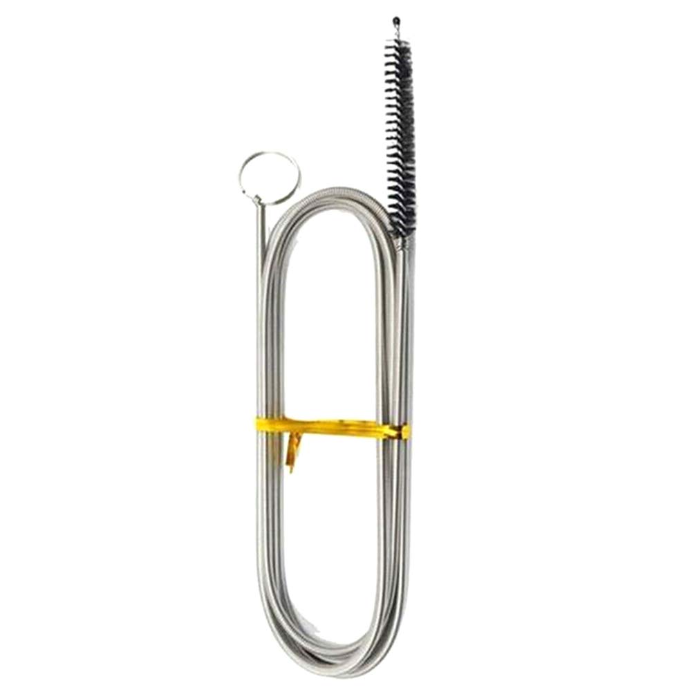 YOUCHOU Flexible Refrigerator Brush, Refrigerator Cleaning Brush, Stainless Steel Nylon Spring Refrigerator Drain Hole Dredge Tool, Used For Kitchen Drain Pipe Cleaning Brush