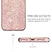 BENTOBEN Phone Case for Apple iPhone 8/7, Slim Stylish Protective Shockproof Phone Cases Luxury Glitter Sparkle Bling Pretty Cover Cases Shiny Girly Phone Cover with Lanyard for Girls Women, Rose Gold