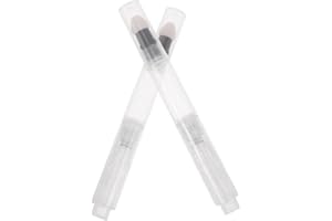 INOOMP 2Pcs 3Ml Press-Type Makeup Applicator Pens with Sponge Tip Refillable Loose Powder and Blush