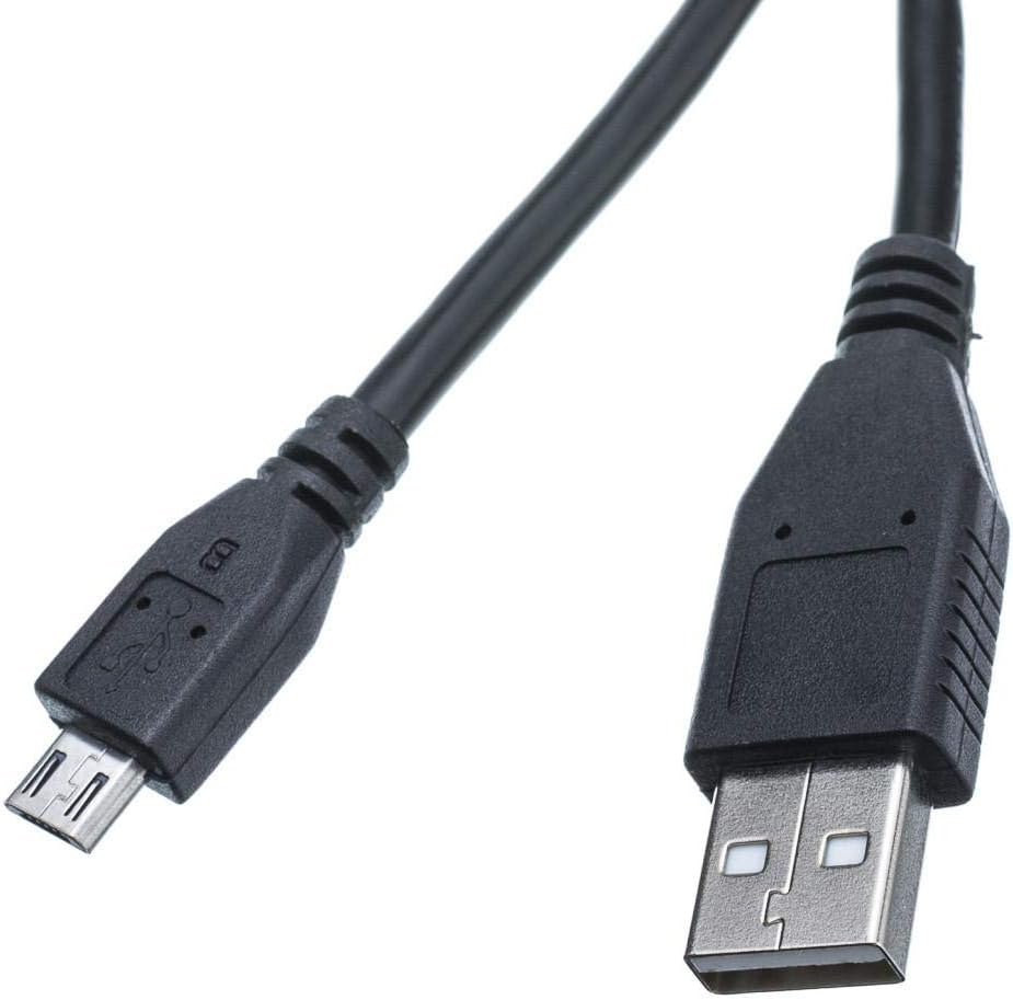 GOWOS Micro USB 2.0 Cable, Black, Type A Male/Micro-B Male, 10 Foot - Male Braided Micro Data Sync High Speed Ferrite Connector Device Wire