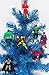 Super Hero 7 Piece Christmas Ornament Set with Flash, Hulk, Green Lantern, Batman, Superman, Spiderman, and Wolverine - Unique Shatterproof Plastic Design by Holiday Ornaments