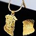 New Hip Hop Jesus Christ Necklace 24 K Gold Men Jewelry Eastern Corridor