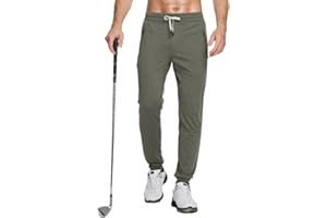 M MAELREG Mens Sweatpants with Zipper Pockets Stretch Workout Training Running Track Athletic Pants Golf Joggers for Men