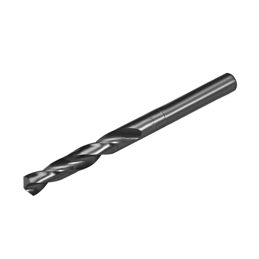 uxcell 13mm Reduced Shank Drill Bit HSS 6542 Black Oxide with 1/2 Inch Straight Shank
