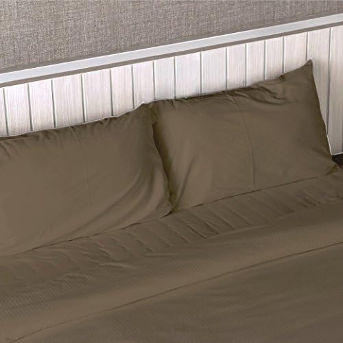 Bed Sheets Set Comfortable Hotel Quality Soft Bedding 1800 Collection Wrinkle & Fade Resistant Cooling (California King / King, Taupe)
