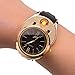 Ckeyin Men's Novelty Cigarette Lighter Watch with USB Electronic Rechargeable Windproof Flameless Cigarette Lighter-Black